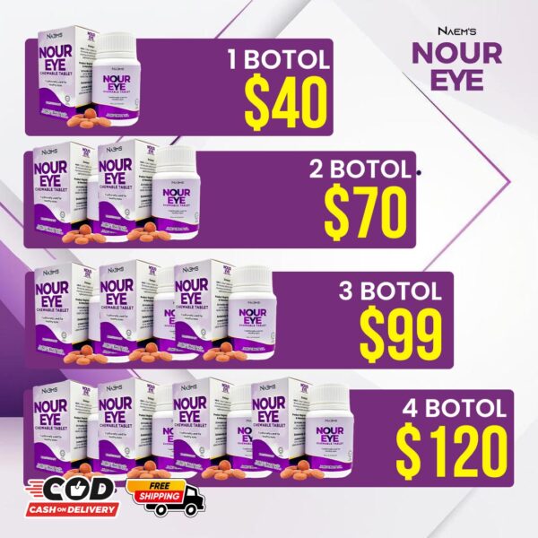 (NOUR EYE) PAKEJ 3 BOTOL