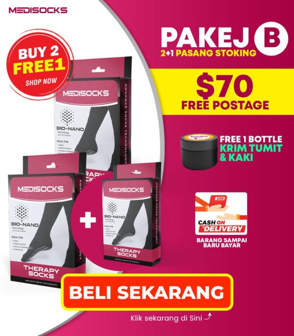 (STOKIN TERAPI) PAKEJ B (2 PERCUMA 1)